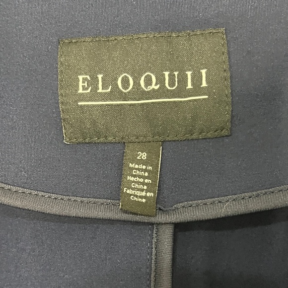 Eloquii NWT The Ultimate Stretch One Button Work Blazer Sz 28 Maritime Blue - Picture 8 of 13